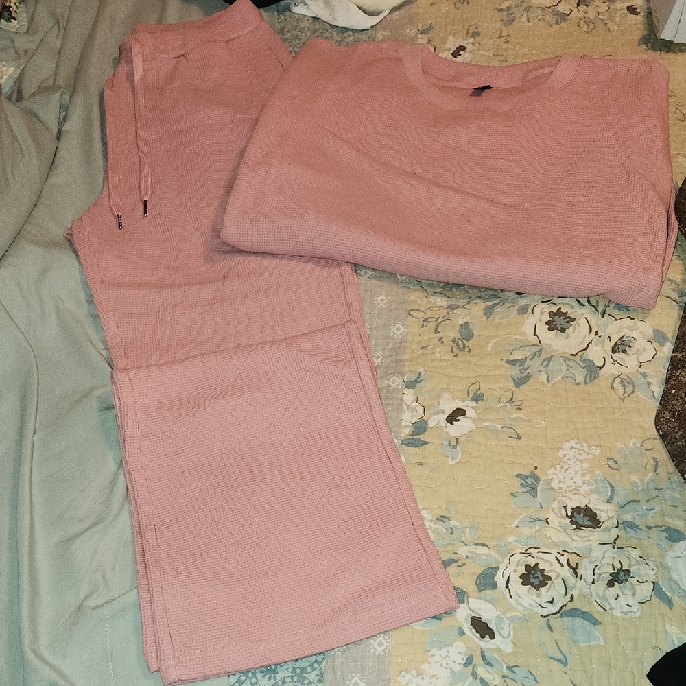 Comfrt Waffle Knit Lounge Set